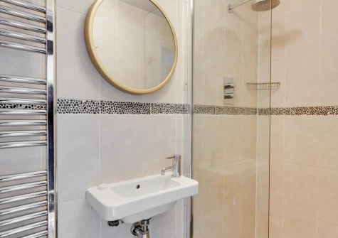 Bedroom #1 en-suite shower room at The Old Chapel, Newbridge