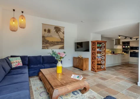 The living area at The Old Coach House At Aylmer, Brixham