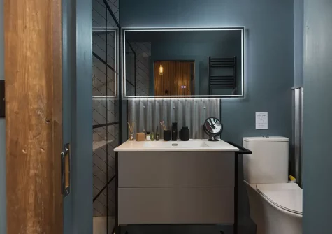Bedroom #1 en-suite shower room at The Old Dairy, Carnhell Green