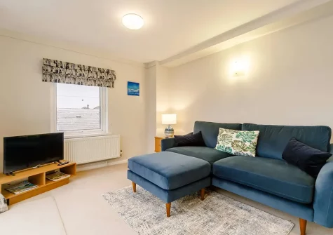 The second living room at The Old Dairy, Fowey