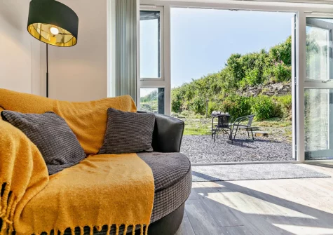 The living area at The Old Duck House, Porthcothan
