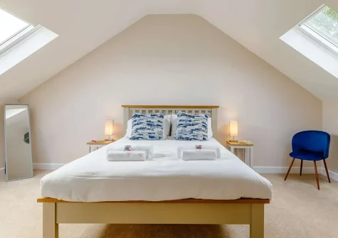 Bedroom #1 at The Old Granary, Rookabear, Combrew