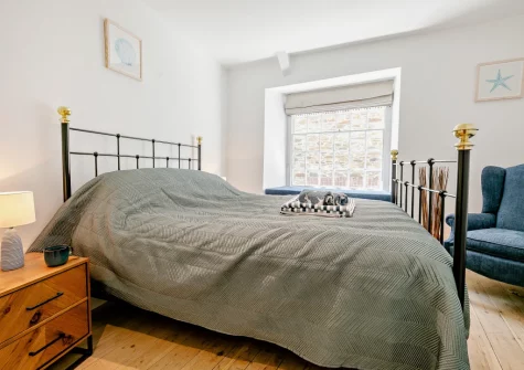 Bedroom #3 at The Old Library, Fowey