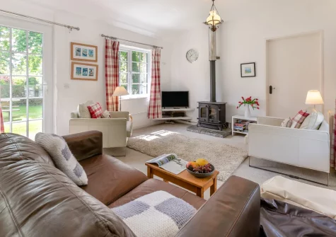 The living area at The Old Mill Cottage, Advent