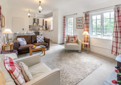 The living area at The Old Mill Cottage, Advent