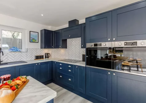 The kitchen at The Old Paddock, Bridgerule
