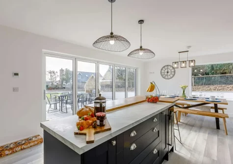 The kitchen at The Old Paddock, Bridgerule