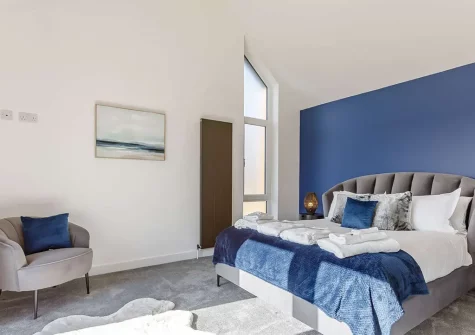 Bedroom #1 at The Old Paddock, Bridgerule