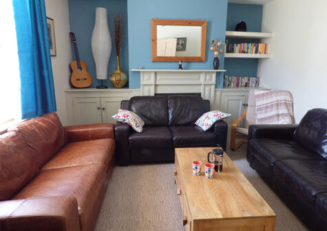 The living area at The Old Police House, Braunton
