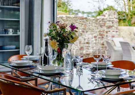 The dining area at The Old School House, Westleigh
