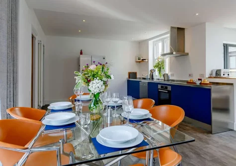 The dining area at The Old School House, Westleigh
