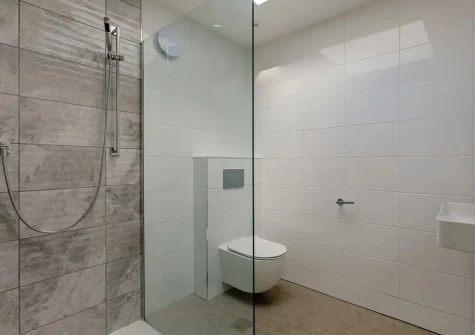 The first floor shower room at The Old School House, Westleigh