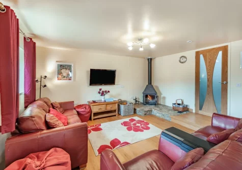 The living room at The Old Stables at Luppincott, Alverdiscott