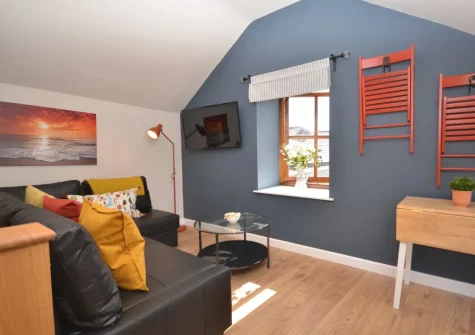 The living area at The Old Stables, Braunton