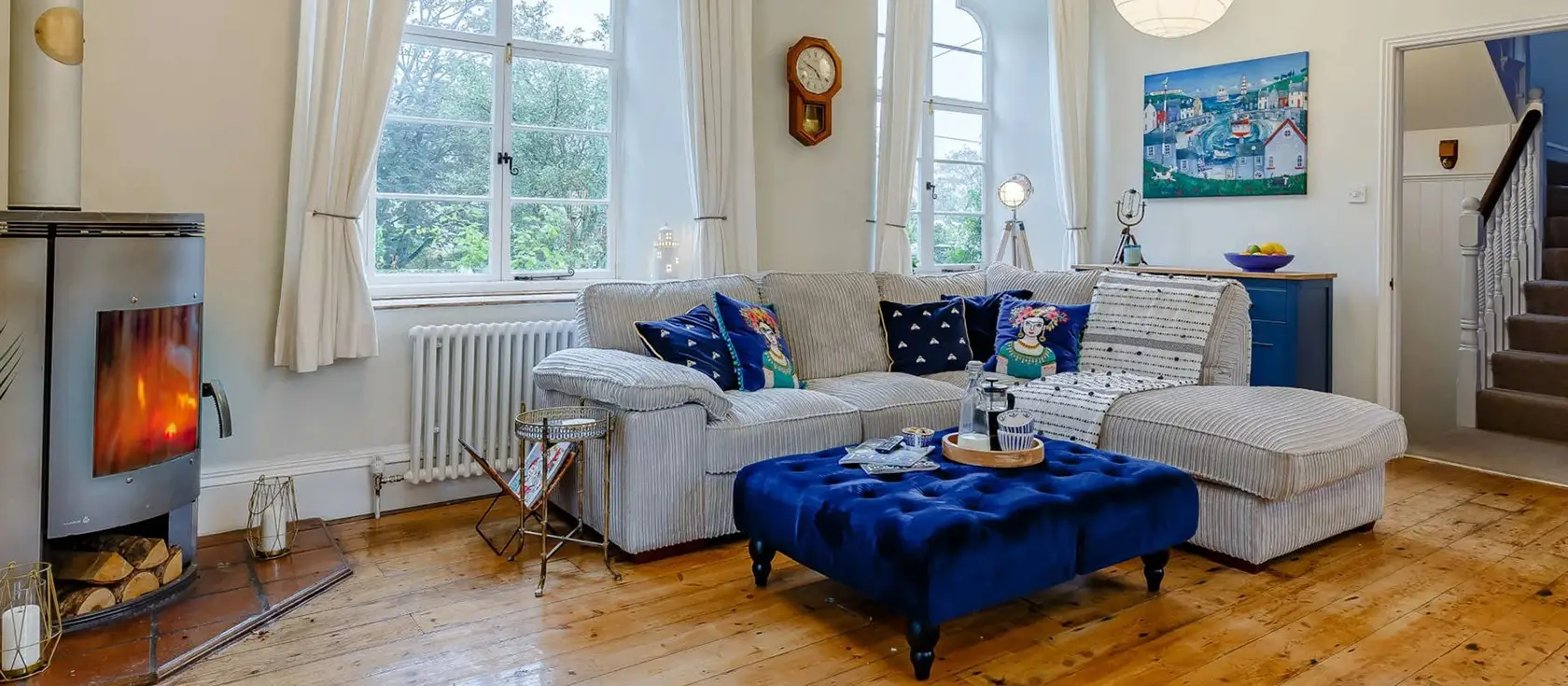 The Old Sunday School, St Just is a charming 2-bedroom historic retreat blending elegant period features with modern comforts. Enjoy a cosy wood burner, beautiful garden terraces, and easy access to Cornwall's stunning coast and attractions.