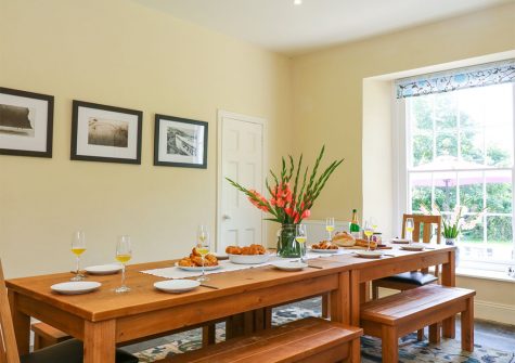 The dining area at The Old Vicarage, St Issey