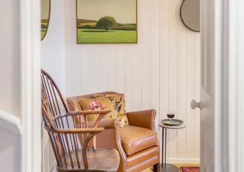 The cosy snug at The Old Workshop, Newlyn