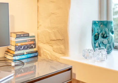 The cosy snug at The Old Workshop, Newlyn
