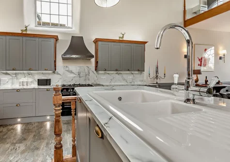 The kitchen at The Olde Chapel, Bickington