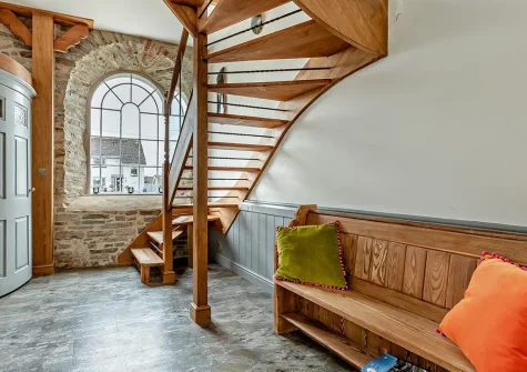 Head up to the mezzanine games snug at The Olde Chapel, Bickington