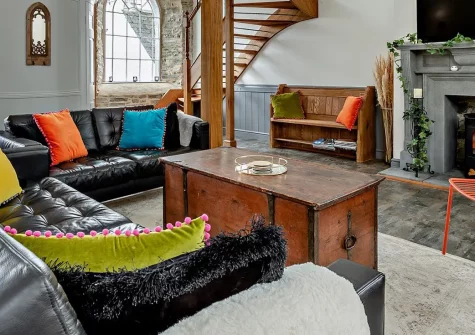 The Olde Chapel, Bickington is a Grade II-listed former chapel transformed into a luxurious retreat with stunning features. Perfectly located for exploring the best of North Devon, this unique conversion offers unforgettable character and comfort.