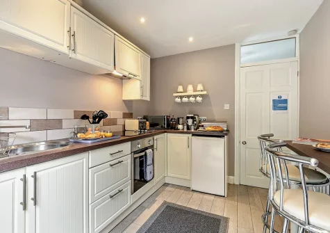 The kitchen at The Orangerie, Gilbert's Coombe