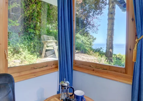 The view from the living area at The Orangery, Lynton Cottage, Lynton