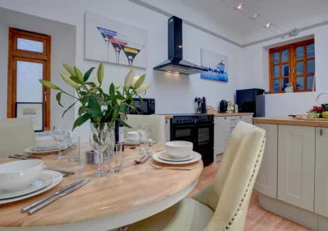 The kitchen & dining area at The Orangery, Lynton Cottage, Lynton