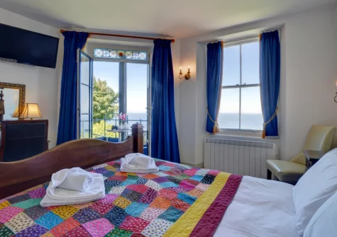 Bedroom #1 at The Orangery, Lynton Cottage, Lynton