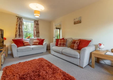 The living room at The Oystercatcher, Lelant