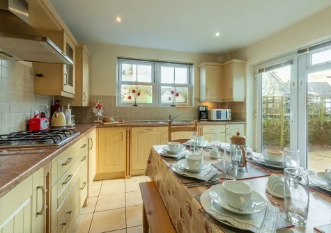 The kitchen at The Oystercatcher, Lelant