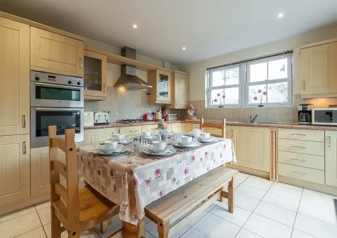 The kitchen at The Oystercatcher, Lelant