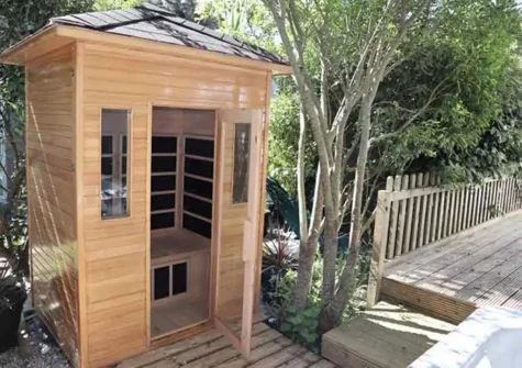 The sauna at The Palms, Newquay