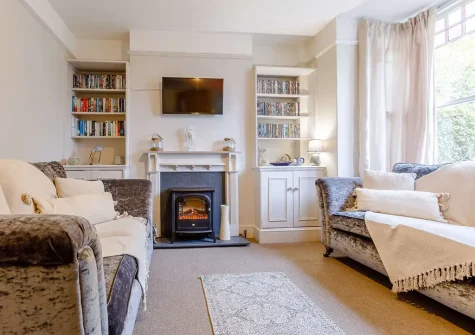 The living room at The Pebbles, Bideford