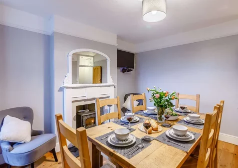 The dining room at The Pebbles, Bideford