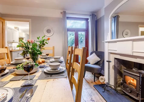 The dining room at The Pebbles, Bideford