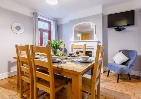 The dining room at The Pebbles, Bideford