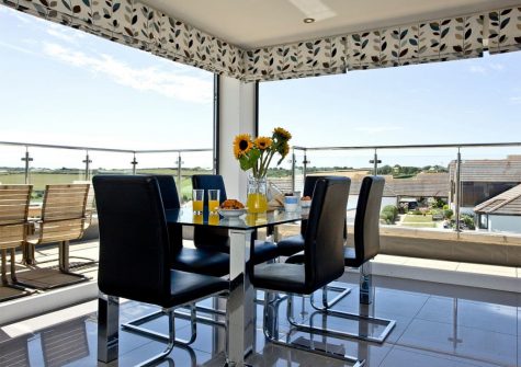The dining area at The Penthouse at Padstow
