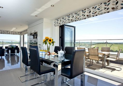 The dining area at The Penthouse at Padstow