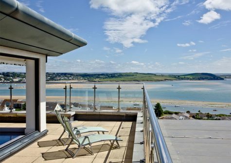 The wraparound terrace at The Penthouse at Padstow