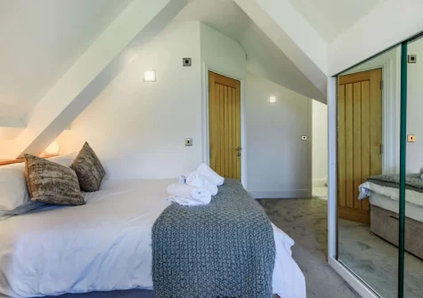Bedroom #1 at The Penthouse Larkrise, Mortehoe