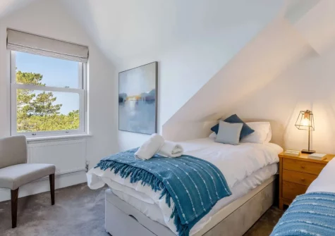 Bedroom #3 at The Penthouse Larkrise, Mortehoe