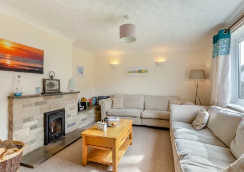 The living room at The Pidgeon Nest, Axmouth