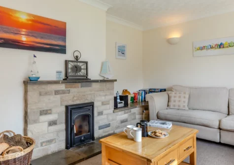 The living room at The Pidgeon Nest, Axmouth