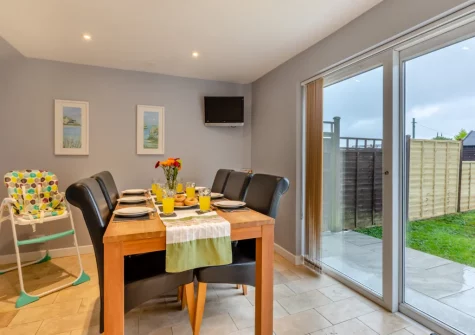 The dining area at The Pidgeon Nest, Axmouth