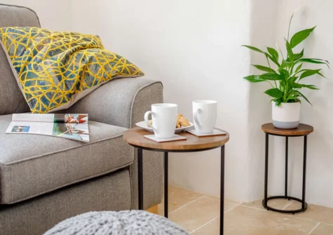 The living area at The Piggery at Glen View, Burncoose