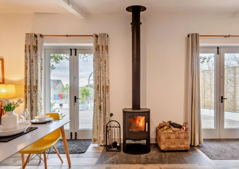 The dining area at The Piggery, High Bickington