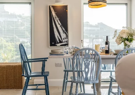 The dining area at The Pilot House, Polruan