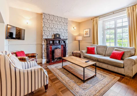 The living room at The Pines, Eastleigh