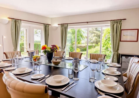 The dining room at The Pines, Eastleigh